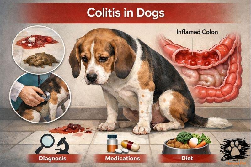 کولیت التهابی در سگ؛ علائم، تشخیص و درمان مؤثر