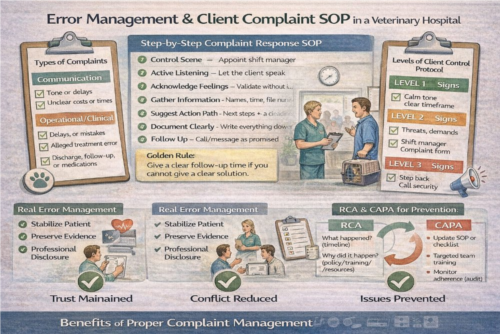 مدیریت خطا و شکایت در بیمارستان دامپزشکی