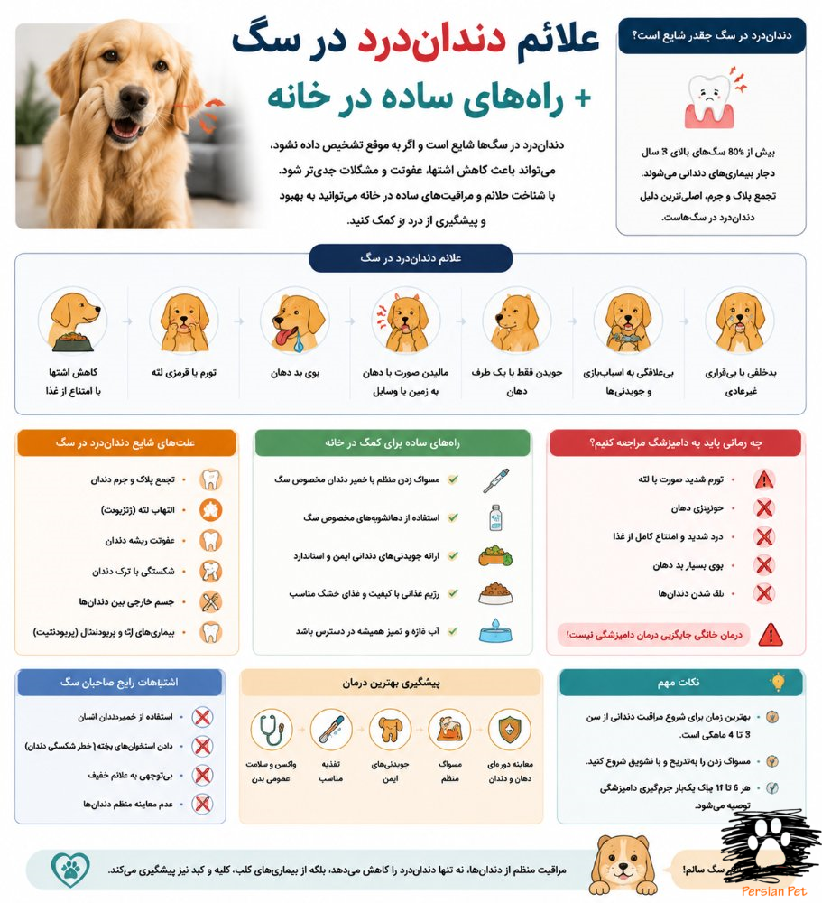 دندان درد در سگ ها 
