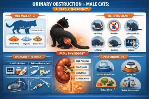 انسداد ادراری در گربه نر | اورژانس مرگبار