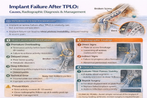 شکست ایمپلنت در TPLO؛ تشخیص و مدیریت