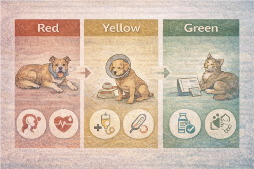 مدیریت اورژانس واقعی و غیر اورژانس در پذیرش دامپزشکی