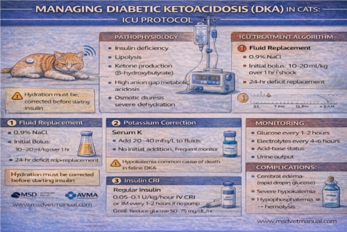 کتواسیدوز دیابتی در گربه | پروتکل ICU تخصصی