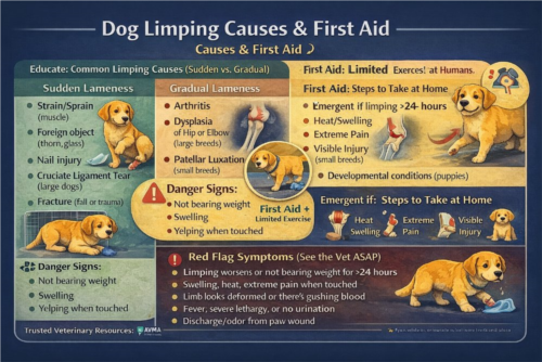 علت لنگیدن پای سگ و درمان اولیه