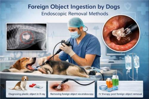 خوردن جسم خارجی توسط سگ‌ها و روش‌های خارج کردن آن با اندوسکوپی