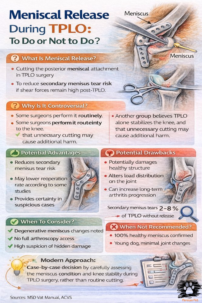 Meniscal Release در TPLO؛ انجام دهیم یا نه؟