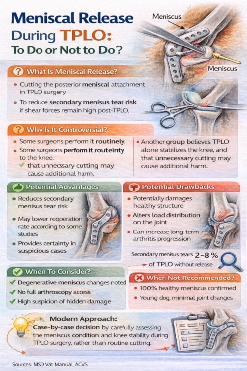 Meniscal Release در TPLO؛ انجام دهیم یا نه؟