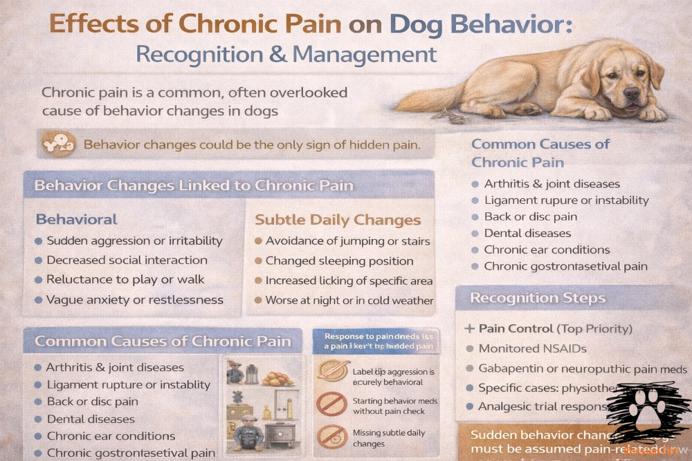 اثرات درد مزمن بر رفتار سگ‌ها؛ تشخیص و مدیریت بالینی