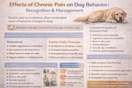 اثرات درد مزمن بر رفتار سگ‌ها؛ تشخیص و مدیریت بالینی