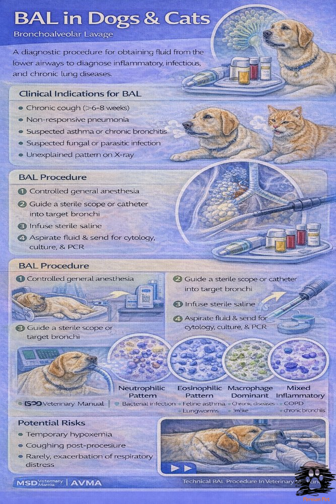لاواژ برونکوآلوئولار (BAL) در سگ و گربه | تفسیر تخصصی