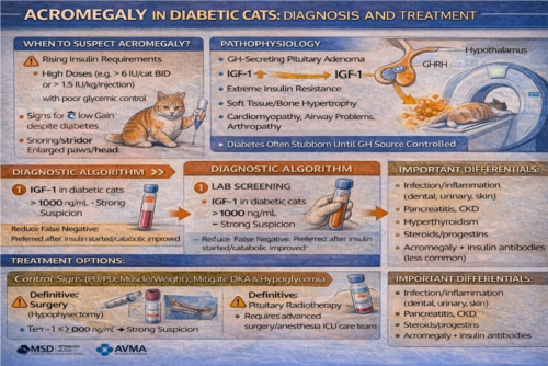 آکرومگالی در گربه دیابتی | تشخیص و درمان تخصصی