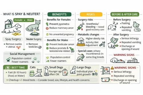 عقیم‌سازی سگ و گربه؛ مزایا، معایب و زمان مناسب