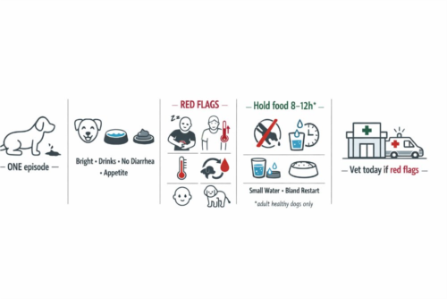استفراغ یک‌بار سگ؛ طبیعی یا نشانه بیماری؟