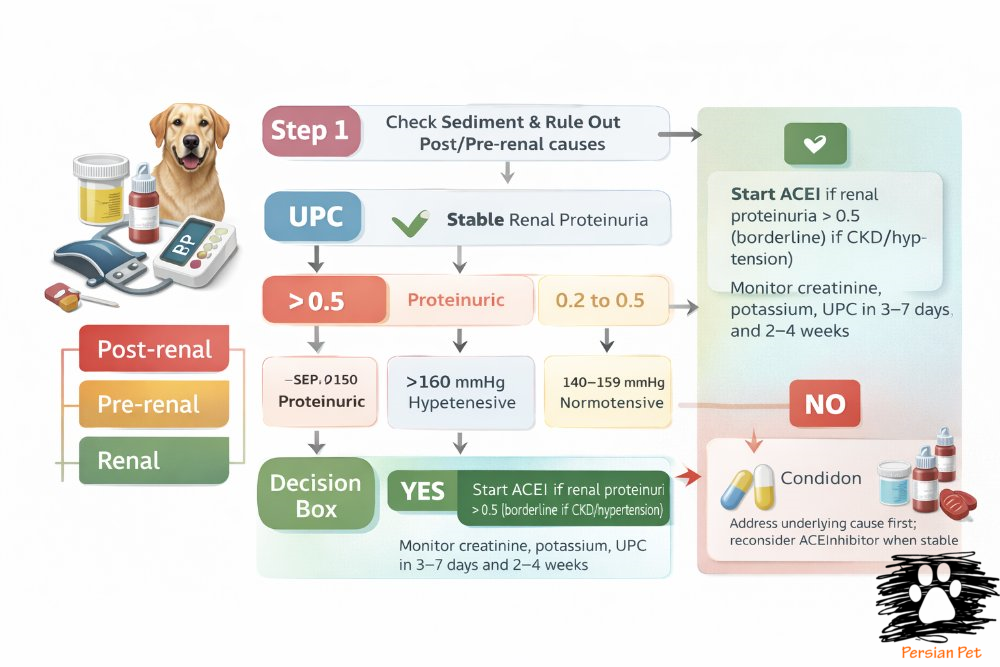 پروتئینوری در سگ؛ چه زمانی ACEI شروع کنیم؟